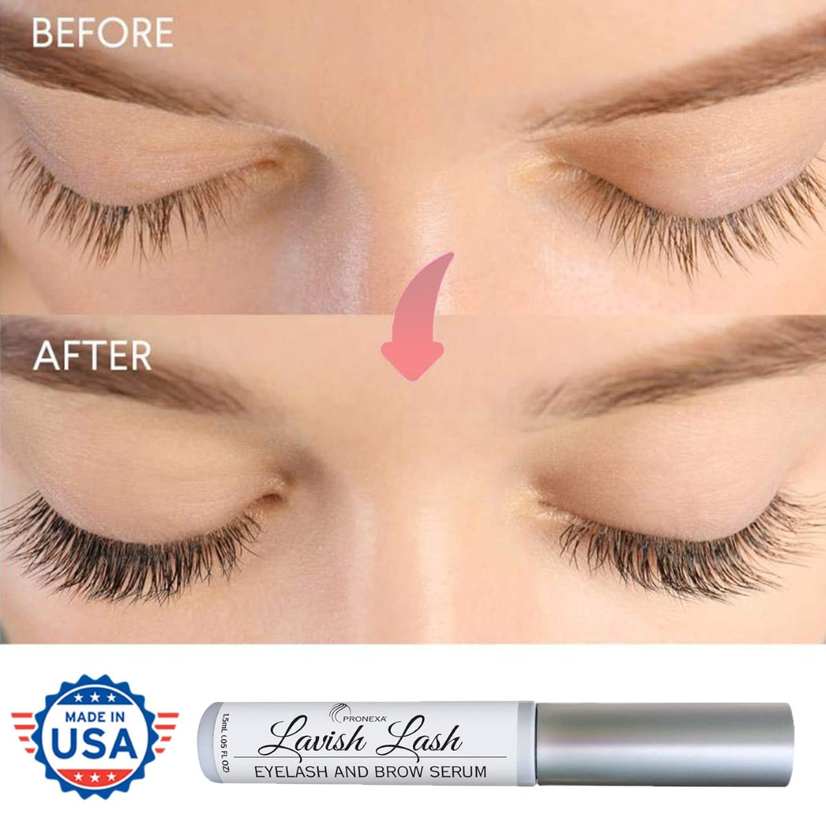 Pronexa Hairgenics Lavish Lash - Potenciador del crecimiento de pes...