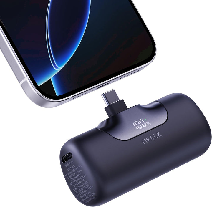 iWALK Cargador portátil de 5500 mAh Banco de energía pequeño de pró...