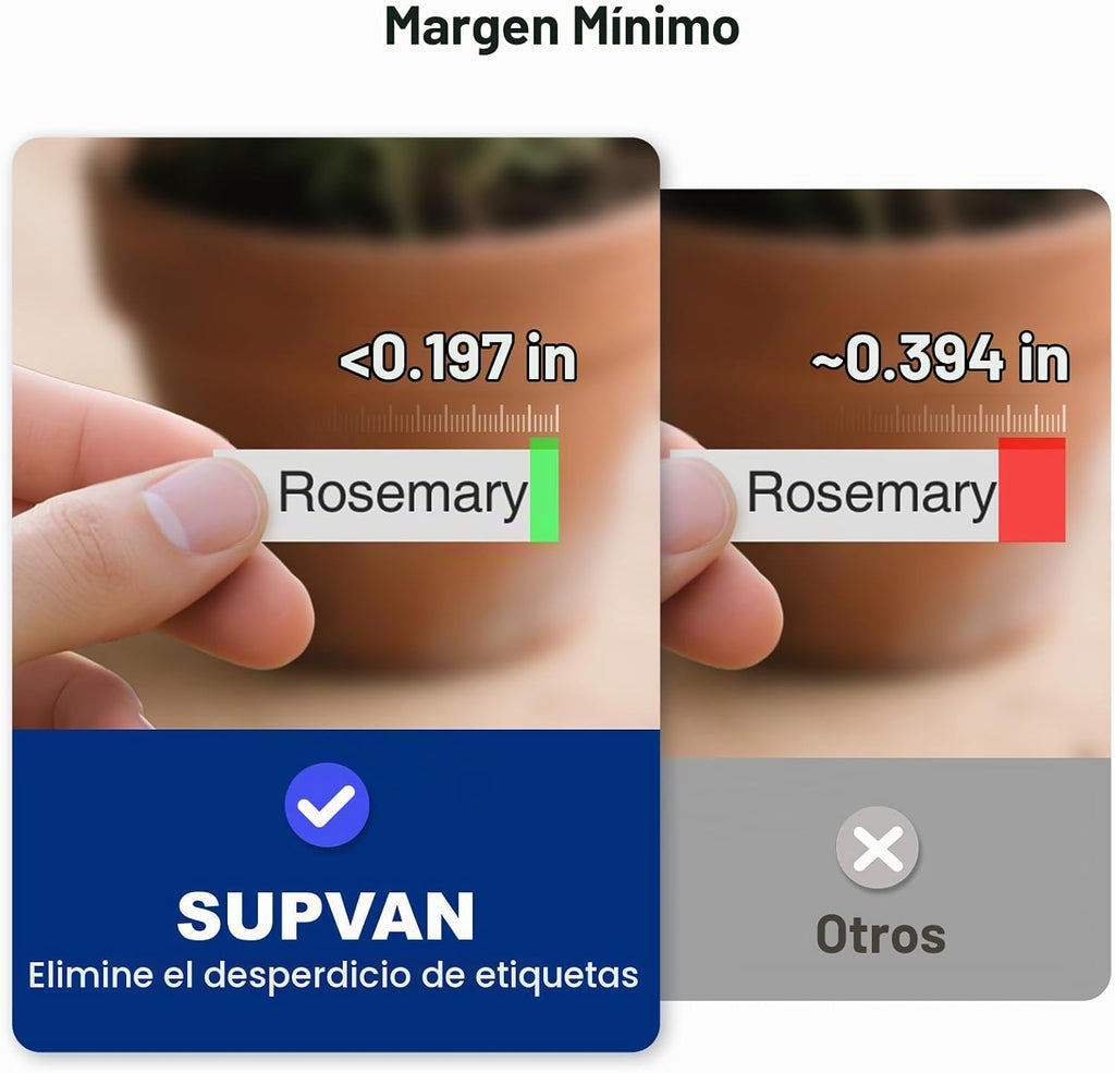 SUPVAN Mini máquina etiquetadora portátil G15M con tubo termorretráctil