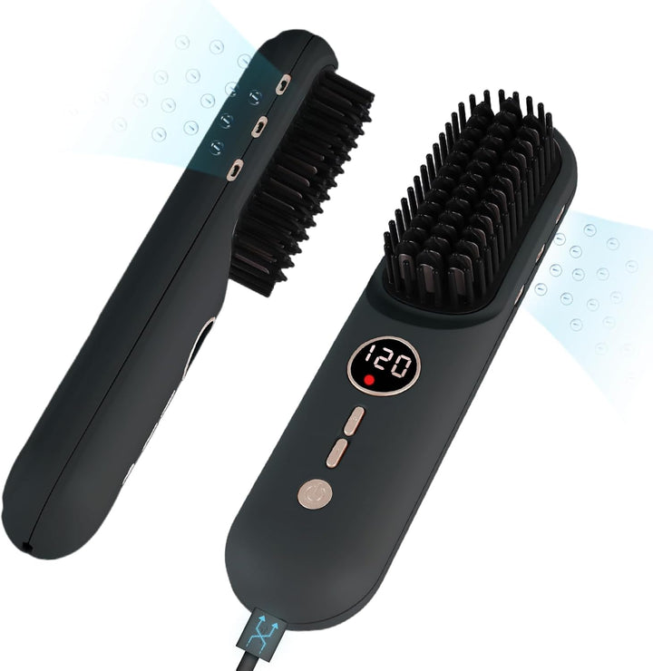 TANSHINE Go Brush Pro 2026 Cepillo alisador de cabello inalámbrico,...