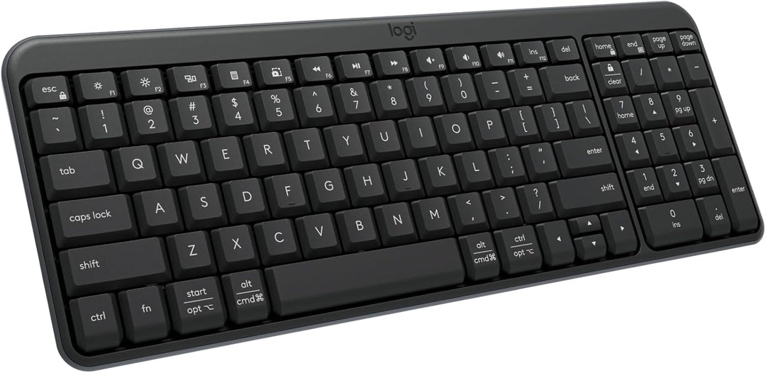 Logitech Teclado Bluetooth K250 con teclado numérico, fácil conecti...