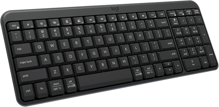 Logitech Teclado Bluetooth K250 con teclado numérico, fácil conecti...