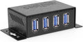 Coolgear, CG-U3MINI4PH, hub USB 3.2 de 4 puertos, alimentado, adaptador 5V/4A