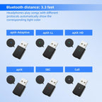 Adaptador Bluetooth para PS5, PS4, Mac, BT5.2 Adaptador de audio con