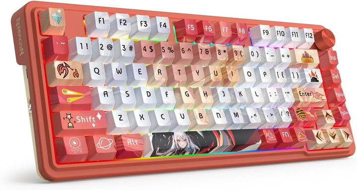 Redragon K673 PRO SE 75% 81 teclas teclado inalámbrico con junta RG...