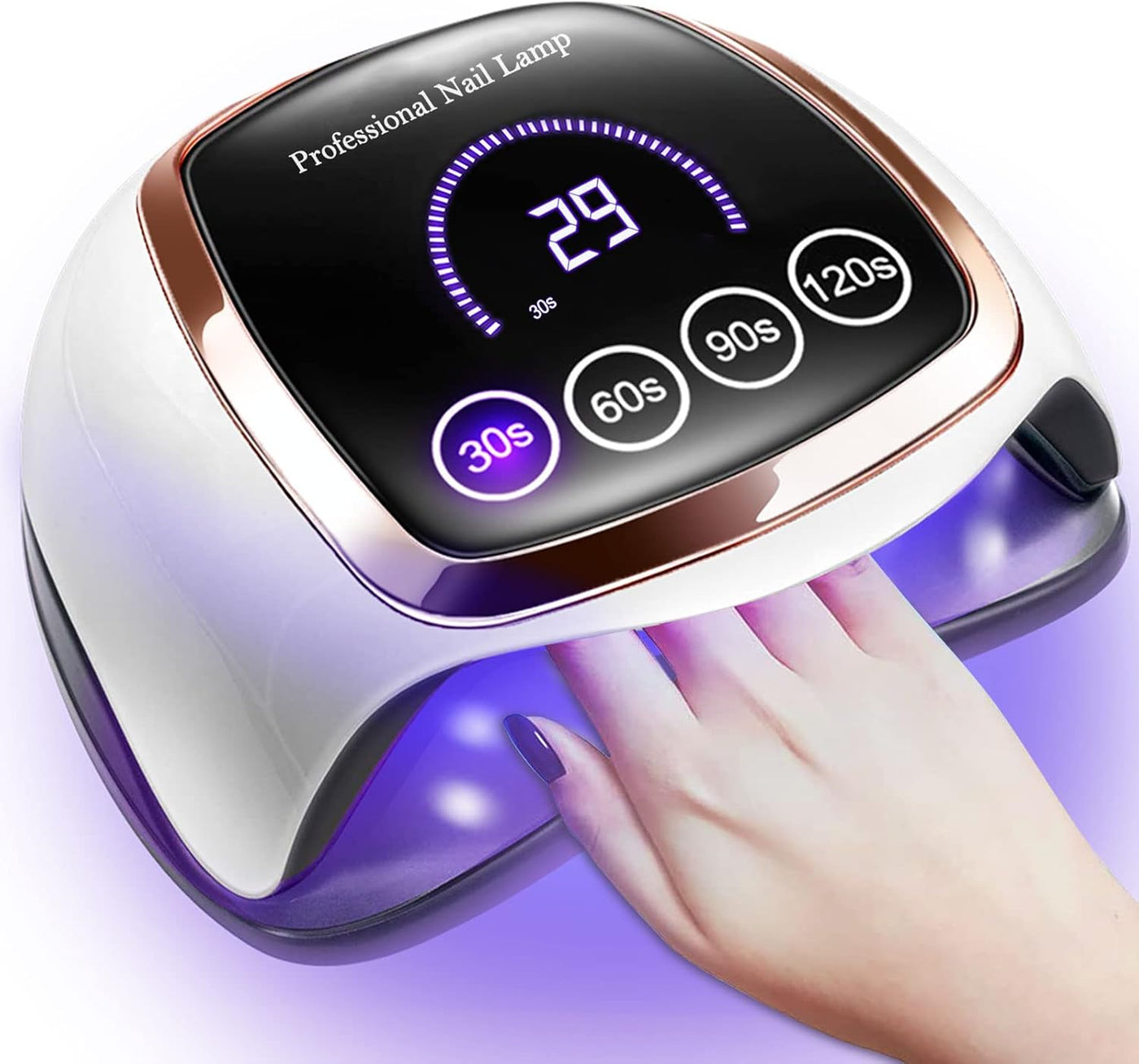Lámpara de uñas UV LED, Gugusure mejora de 180 W secador de uñas pa...