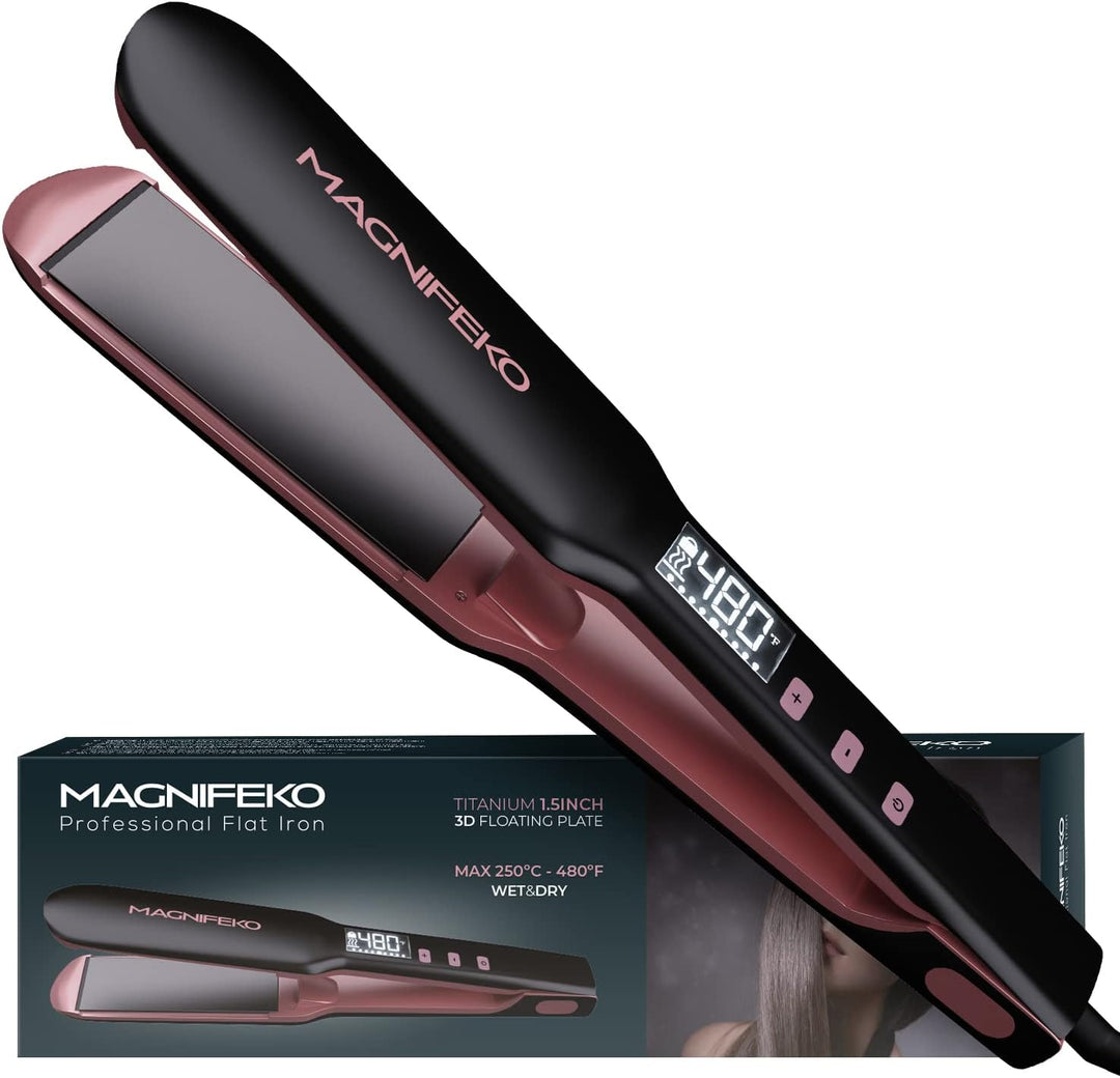 Magnifeko - Plancha de pelo de cerámica - Plancha - Plancha de Cabe...