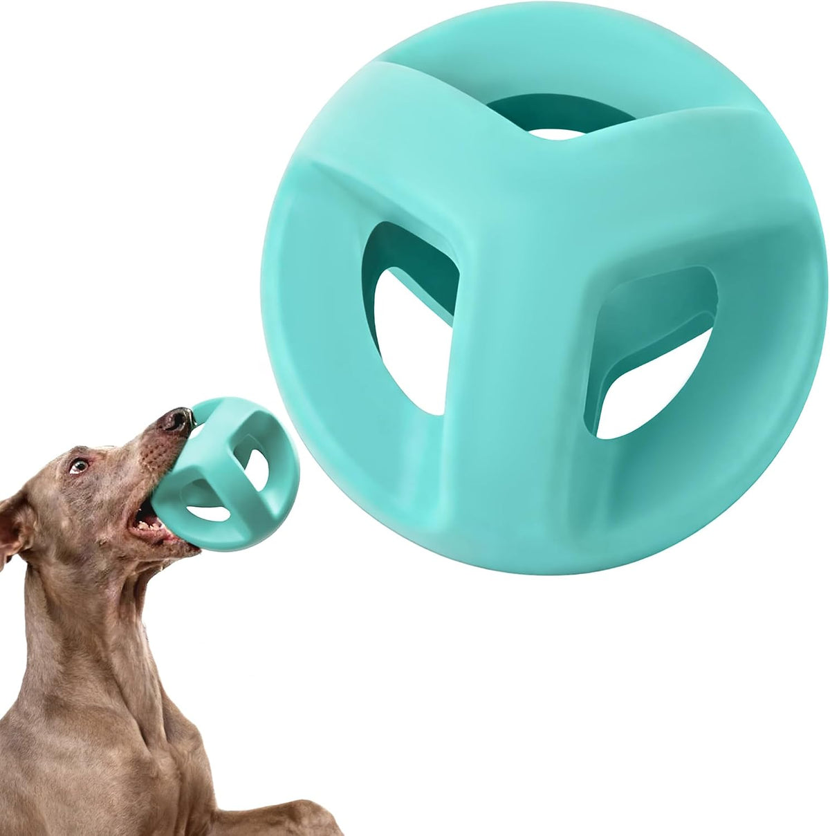 Fida Pelotas de Goma Natural para Perros Masticadores Agresivos, Juguetes Duraderos para Masticar para Perros Grandes, Juguetes Interactivos de Buscar y Tirar para Razas Medianas y Grandes No Tóxicos