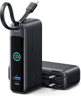 INIU Cargador portátil 3 en 1, banco de energía de carga rápida de...