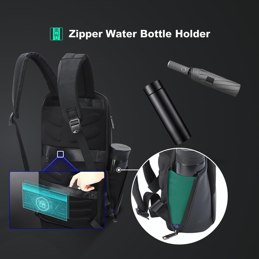 BOPAI Mochila para laptop súper delgada de 15 pulgadas para hombre...