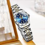 OPK Reloj de pulsera para mujer de acero inoxidable para mujer