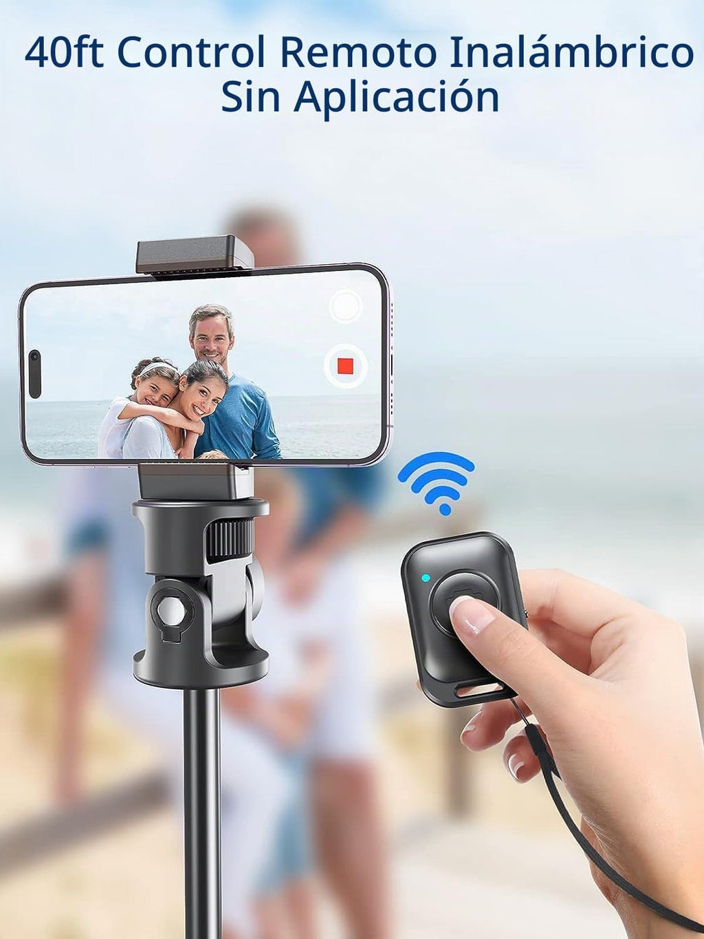 Kaiess Trípode de teléfono de 62 pulgadas y palo para selfie, soporte de luz extensible para fotografía con control remoto inalámbrico, más sólido, portátil, ligero, compatible con teléfonos iPhone