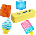Conjunto de Juguetes Silenciosos de Crecimiento Lento, Juguetes Sensory Relajantes de Silicona Suave, Juguetes Relajantes Suaves y Rebotantes, Alivio de Ansiedad, Juguetes de Silicona Bonitos y Suaves, Recuerdos para Fiestas