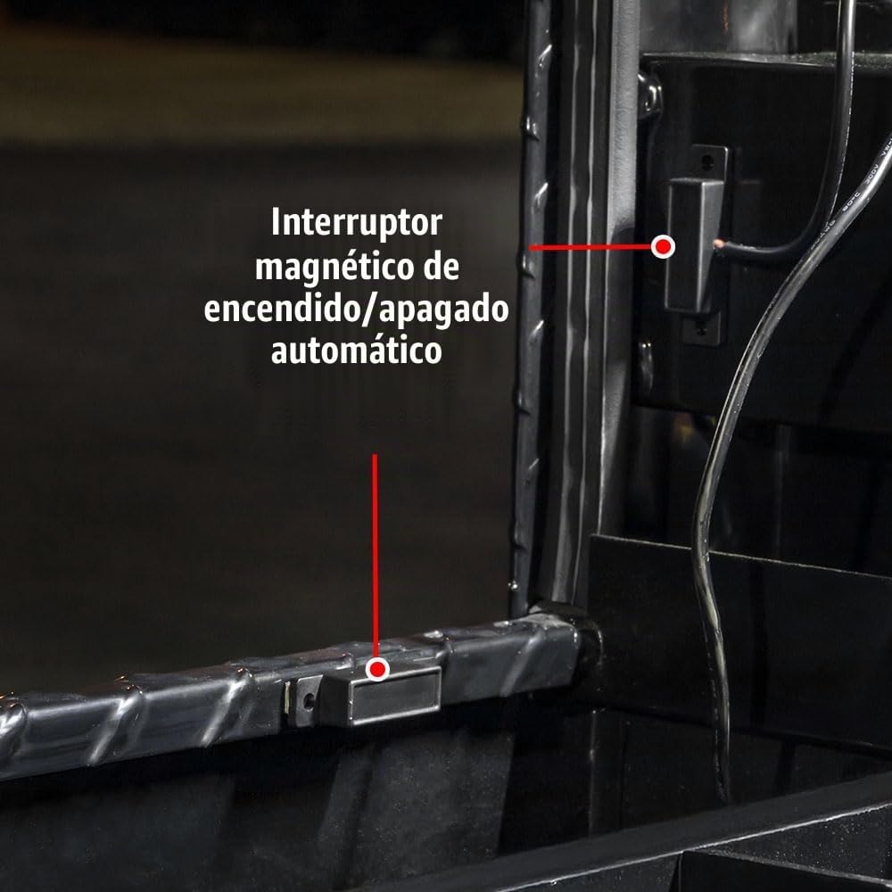 LEDGlow caja de herramientas para camión con luces LED e interruptor de encendido/apagado automático, 2 piezas