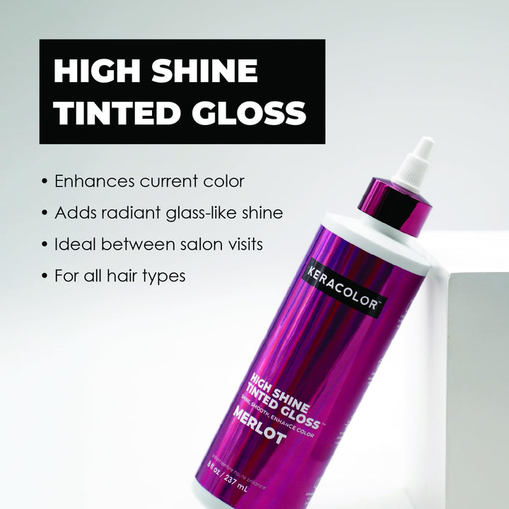 Keracolor High Shine - Brillo para el cabello tintado, esmalte para...