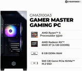 CyberPowerPC PC para juegos, AMD Ryzen 5 5500, Radeon RX 6500 XT 4G...