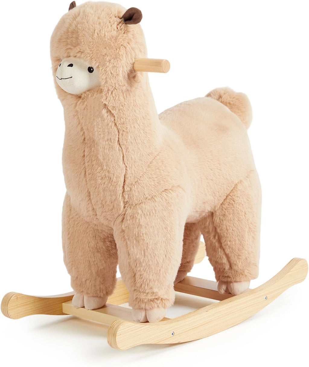 Caballo mecedor de bebé para 1 año de edad, balancín de animales de llama