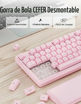 EWEADN C98 Combo de teclado y mouse con cable, teclados ergonómicos...