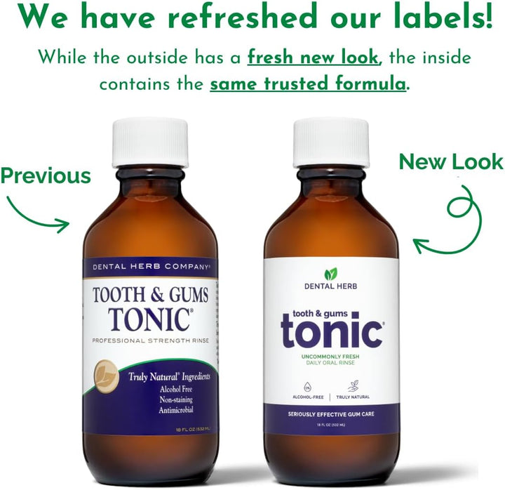 Dental Herb Company dientes y encías tónicas, botella de 18 oz