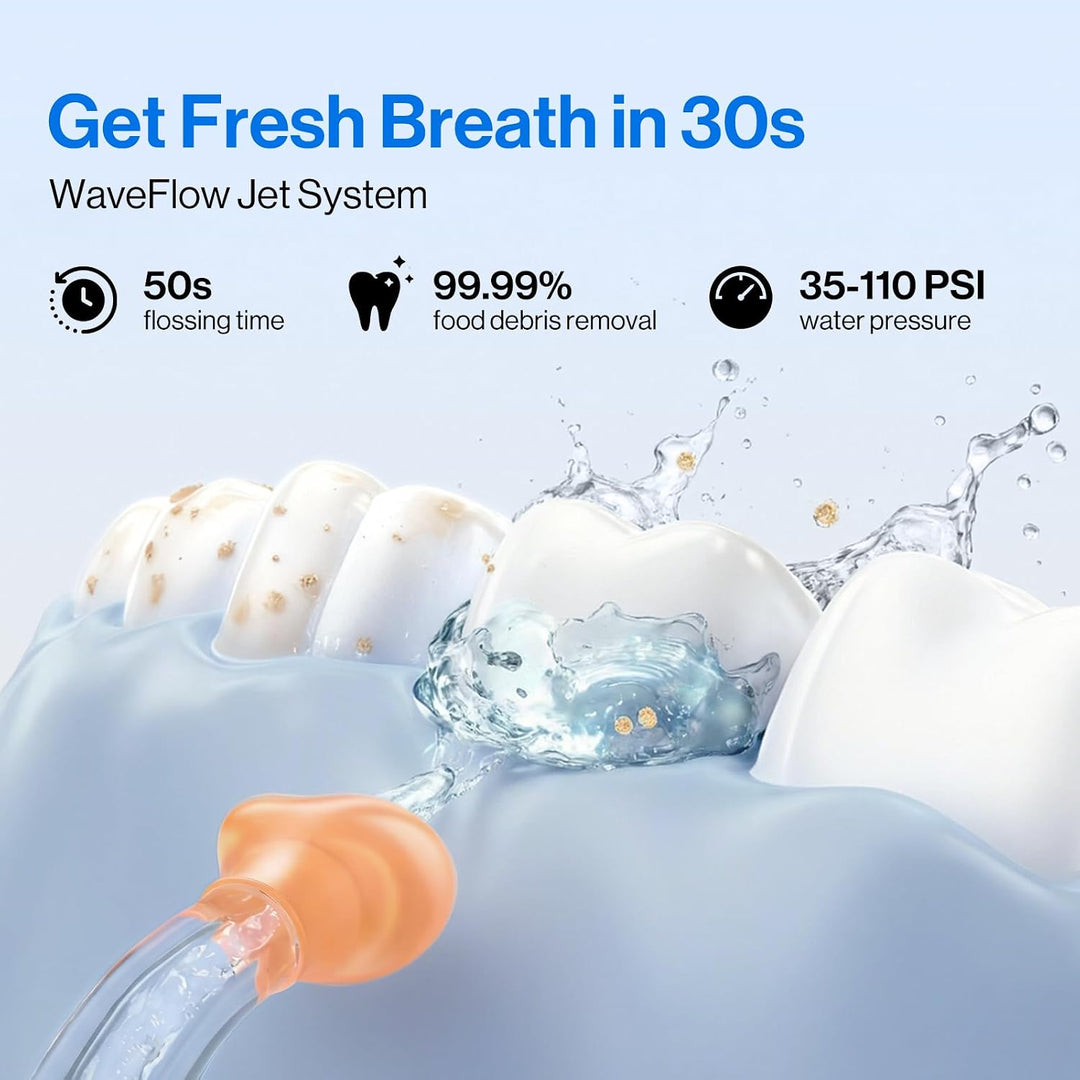 usmile C10 - Irrigador de agua portátil para viajes, batería de 95...
