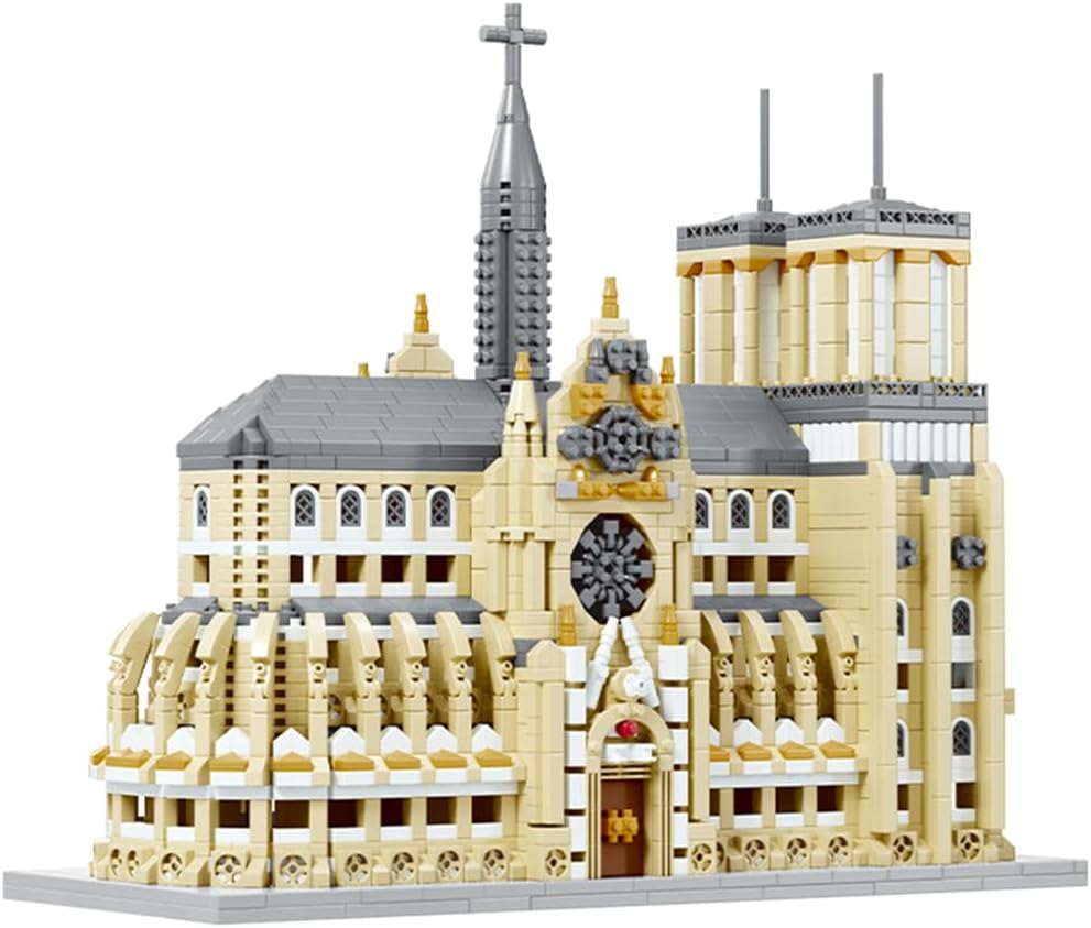GOTIMON Micro Mini Catedral de Notre Dame - Juego de bloques de con...