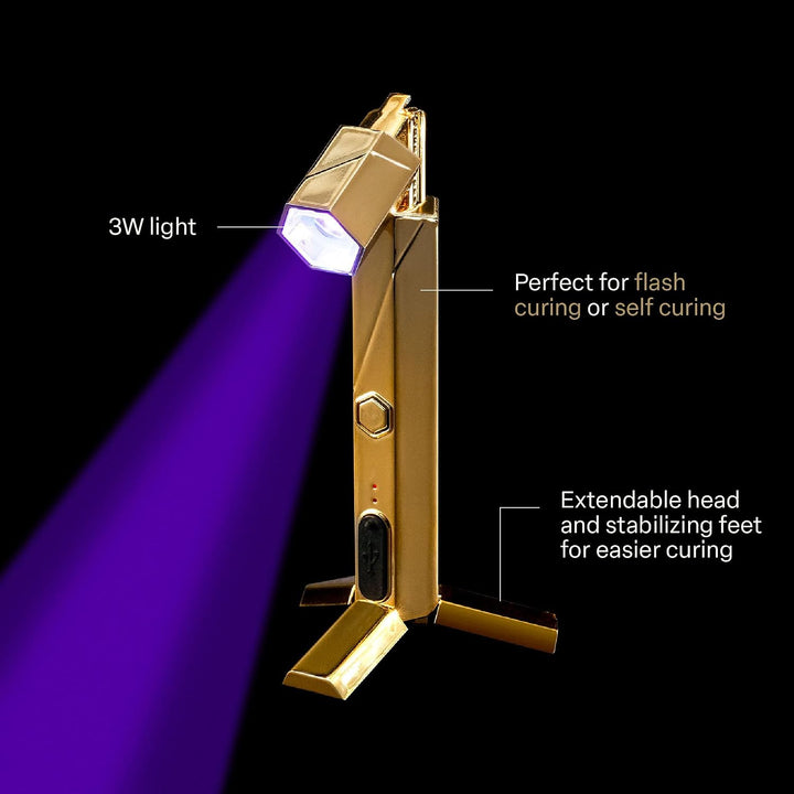 APRÉS Omni Light, lámpara LED UV Gel-X, varita de curado flash, lám...