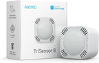 Aeotec TriSensor 8, sensor de movimiento Zwave serie 800, temperatura, sensor de luz, funciona con el sistema de seguridad Zwave Hub Smartthings 3 en 1, con capacidad de largo alcance