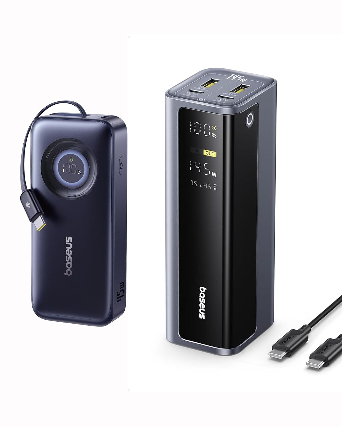 Baseus Banco de energía para laptop 20800mAh 145W con banco de ener...