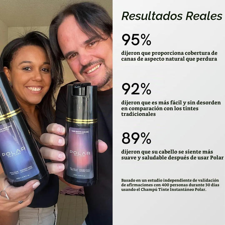 POLAR HAIR CARE Polar Haircare - Champú de tinte para cabello gris...