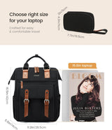 LOVEVOOK - Mochila para laptop, para viaje de trabajo, bolso de enf...