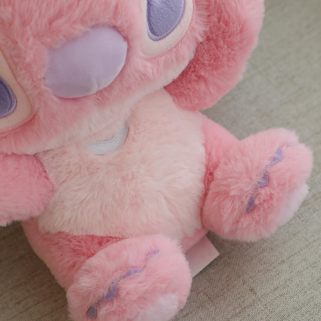 MINISO Disney Angel Stitch Peluche, 10" Animal de Peluche Rosa para Niños Bebés
