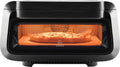 Frigidaire Horno eléctrico para pizza de interior – Alcanza temperaturas de 700 ° F – Hornea a piedra pizzas de 12 pulgadas en minutos – Horno portátil de encimera con freír y hornear al aire