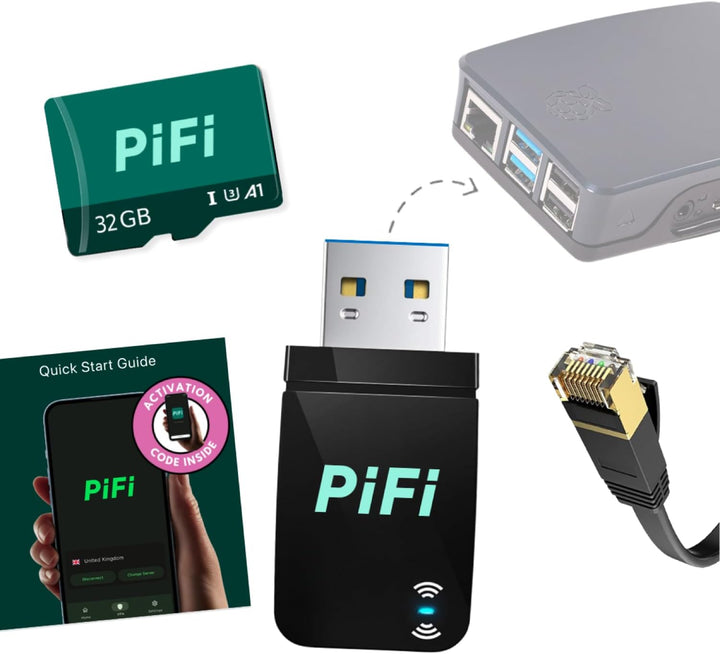 PiFi Kit - Kit de enrutador de viaje Raspberry Pi 4\/5 Gigabit (AC1...
