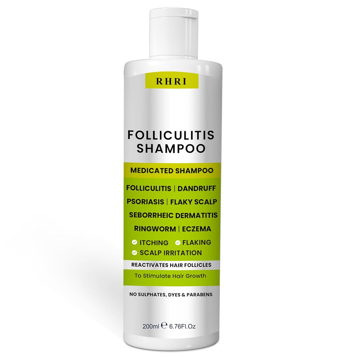 Champú antifúngico para foliculitis, dermatitis seborreica, caspa,...