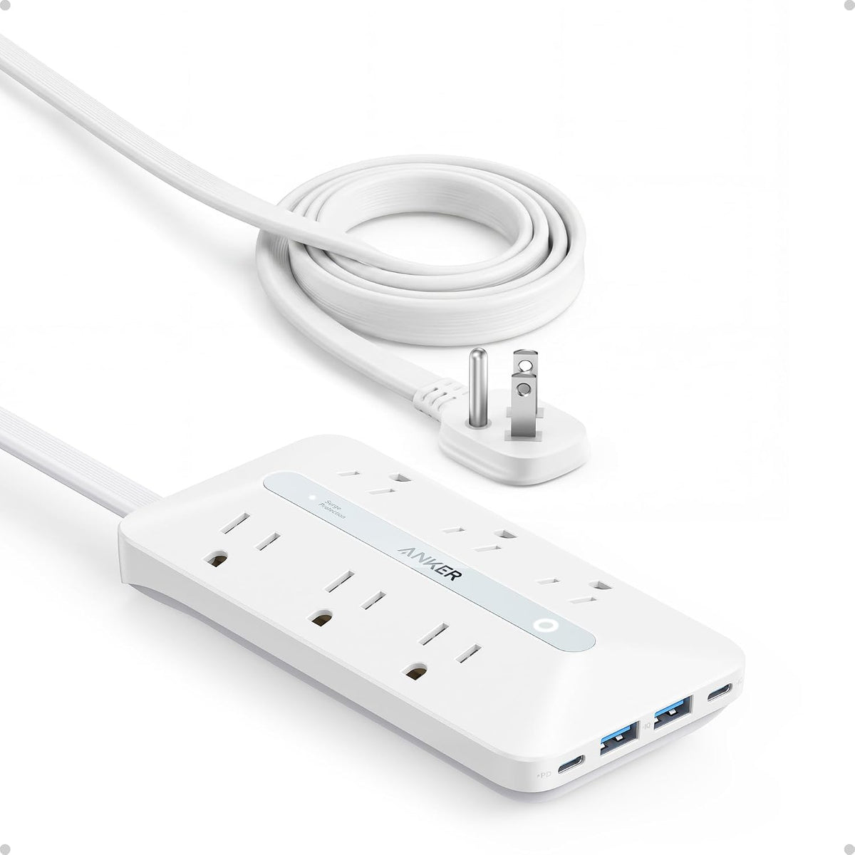 Anker - Regleta de alimentación con protector de sobretensiones de 300J