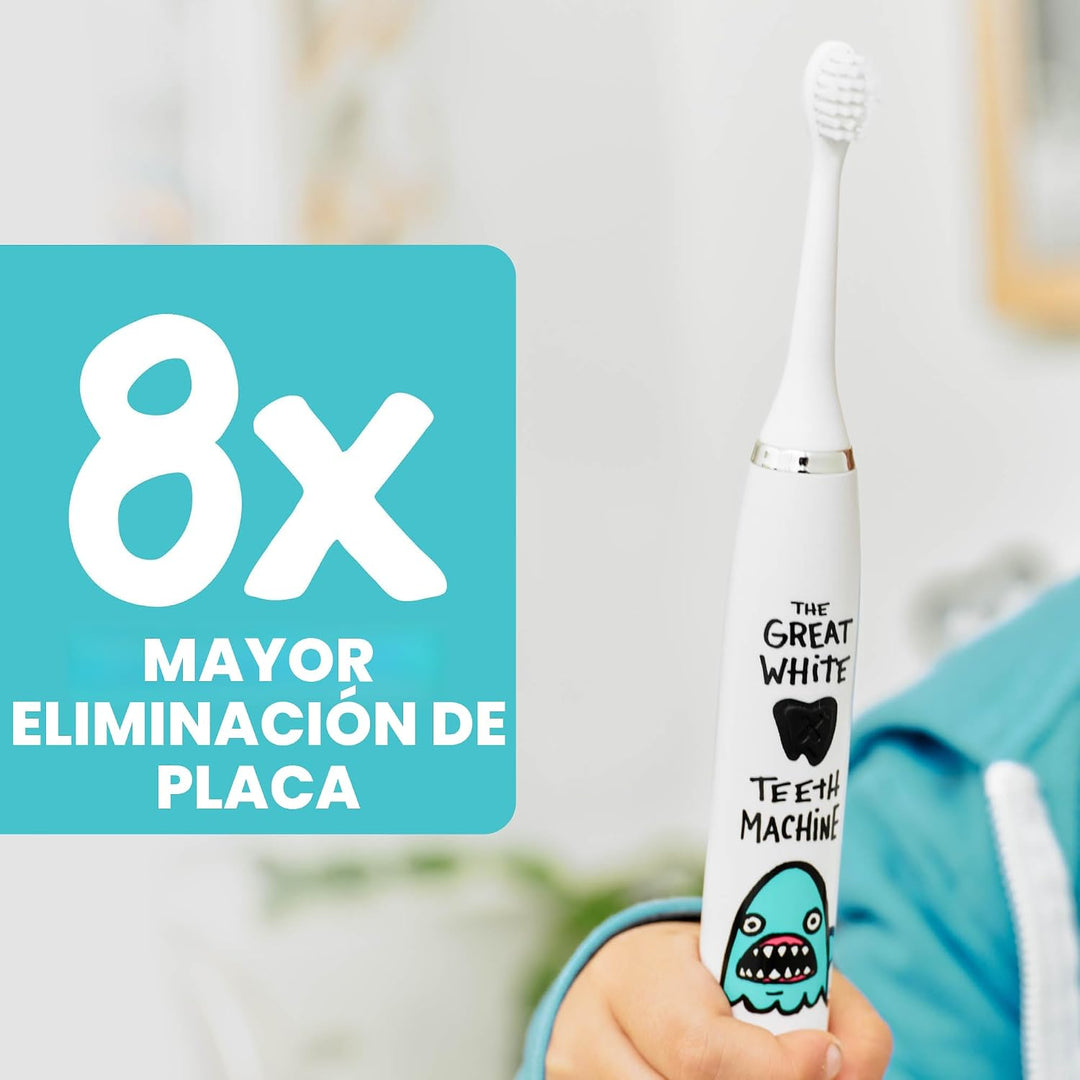 Made by Dentists Cepillo de dientes eléctrico para niños, cepillo d...