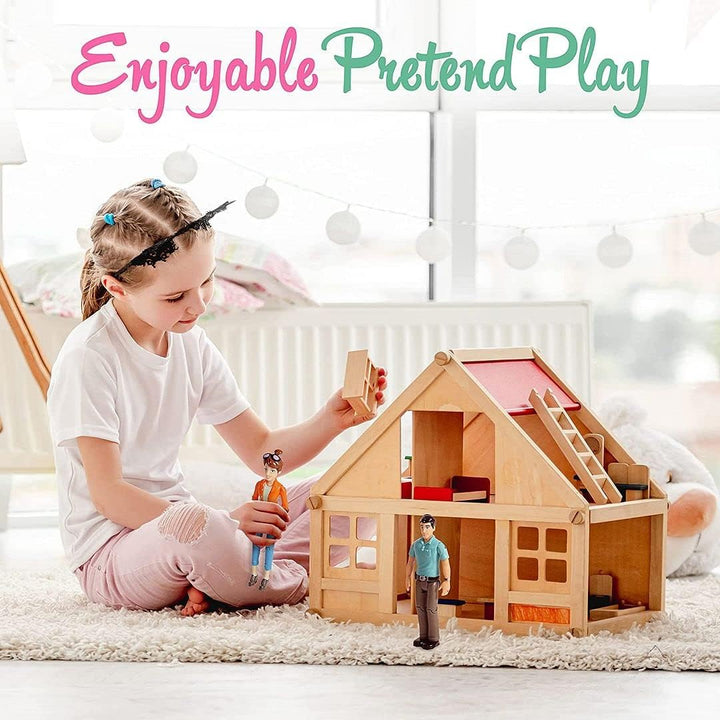 Beverly Hills Doll Collection TM Sweet Li'l Family Dollhouse Pe...