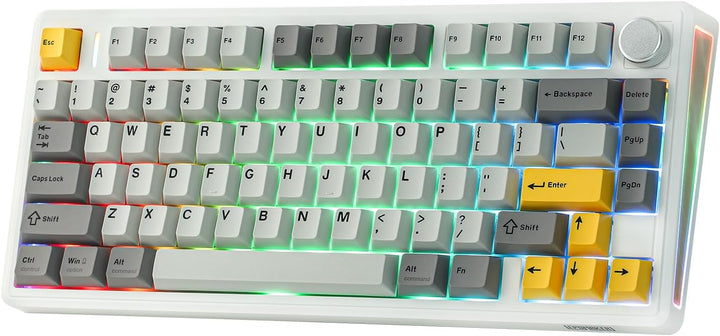 EPOMAKER TH80 V2 Teclado mecánico inalámbrico 75% con perilla de me...
