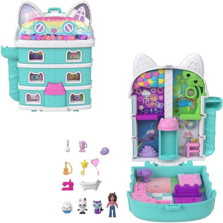 Polly Pocket x Gabbys Dollhouse Compacto Micro Muñecas y