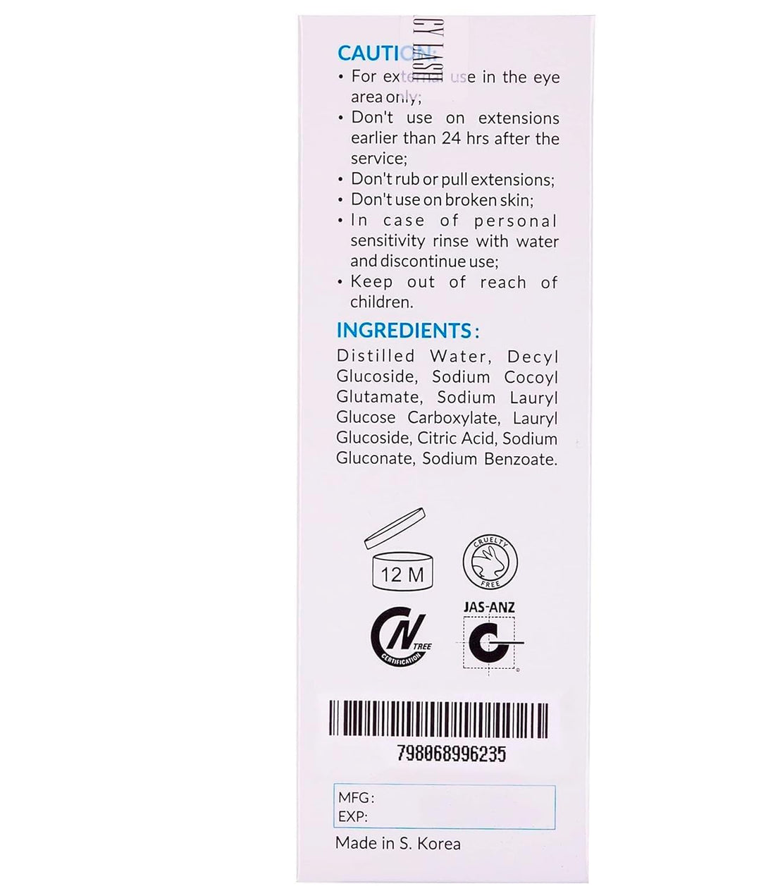 STACY LASH Kit de limpieza de champú de 1.7 fl oz de removedor de m...
