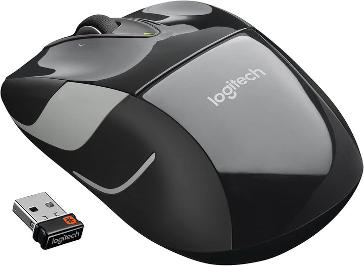 Mouse inalámbrico de Logitech M525, Negro \/ Gris Paquete de 10