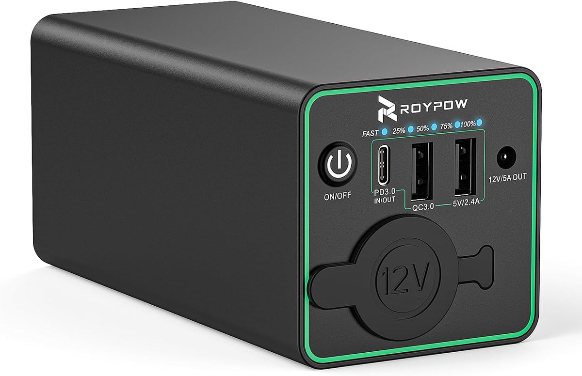 RoyPow Cargador Portátil PD de 30W con Enchufe de Mechero de Cigarr...