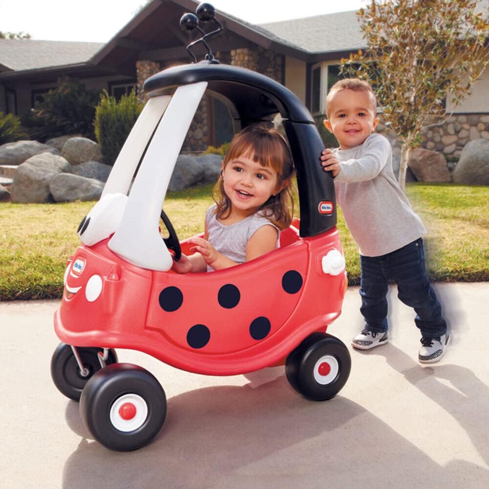 Little Tikes Cochecito en forma de mariquita Cozy Coupe Ride-On - Exclusivo de Amazon (Multicolor), 35.8"x29.5"x16.5" (91cmx75cmx42cm)