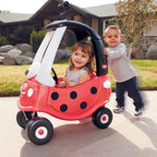 Little Tikes Cochecito en forma de mariquita Cozy Coupe Ride-On - Exclusivo de Amazon (Multicolor), 35.8"x29.5"x16.5" (91cmx75cmx42cm)