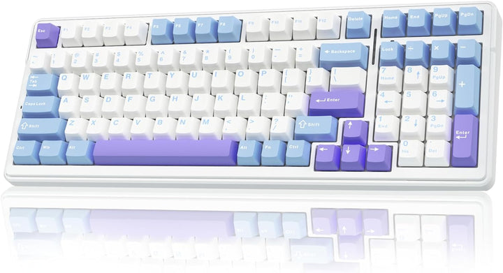 AULA Teclado mecánico inalámbrico F99, triple modo BT5.0\/2.4GHz\/U...