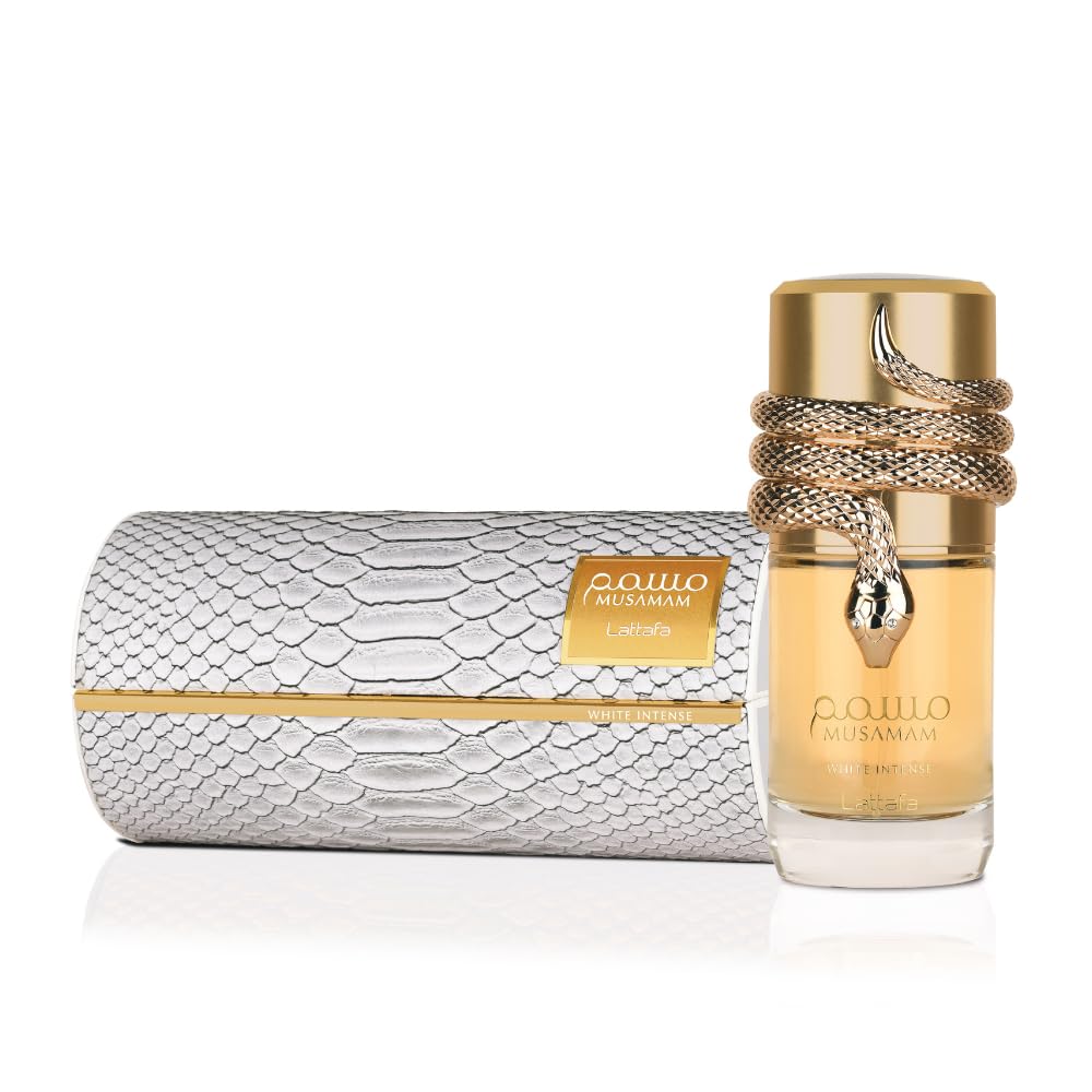 Lattafa Musamam White Intense Eau de Parfum en espray unisex, 3.4 o...