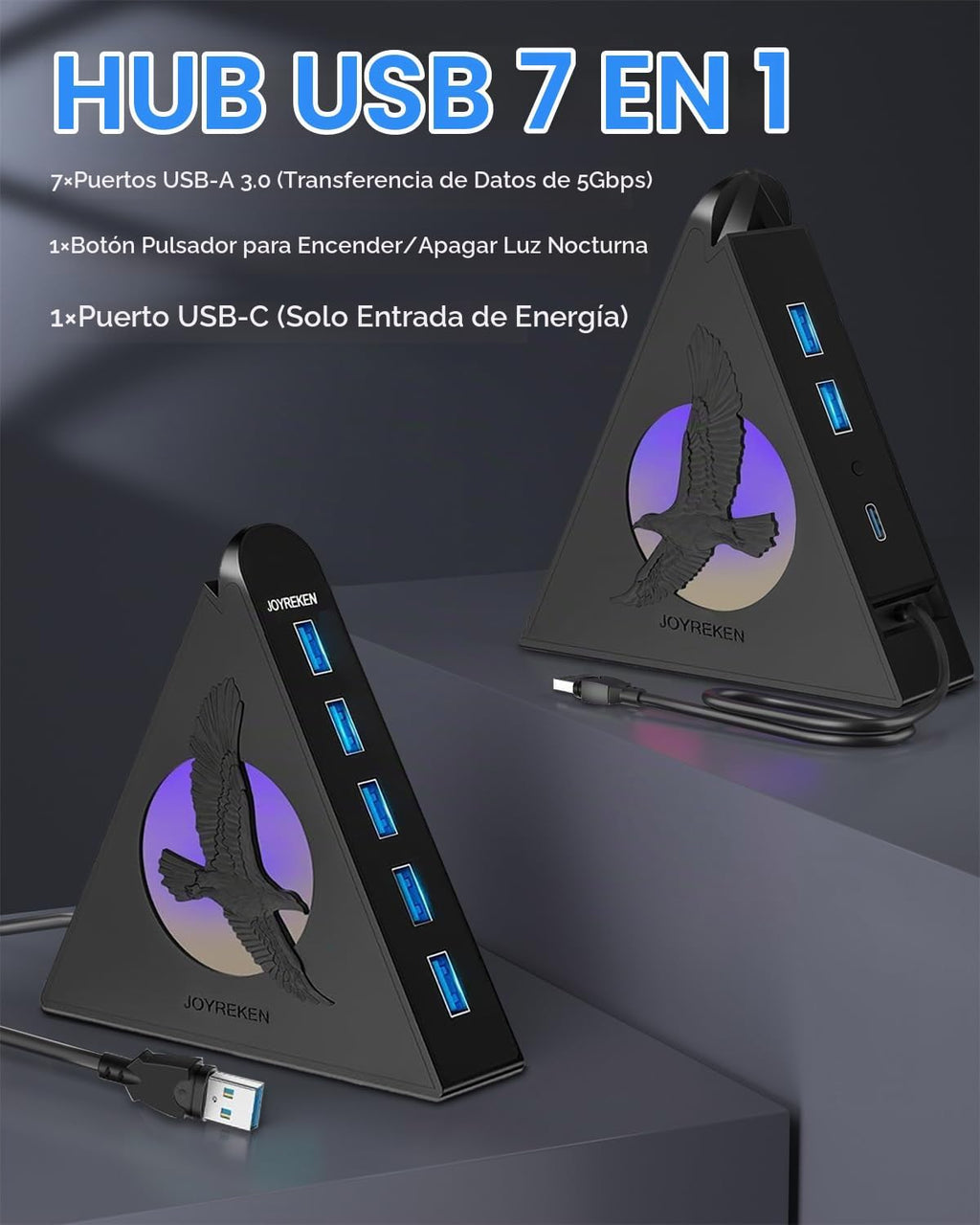 JoyReken, hub USB 3.0 de 7 puertos