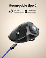 ProtoArc Ratón Trackball Inalámbrico, EM01 NL Ergonómico Bluetooth...