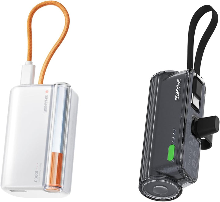 sharge Mini banco de energía de 45 W y paquete de 2 mini flujo