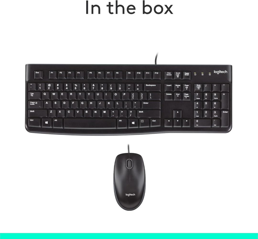 Logitech MK120 Combo de teclado y ratón con cable para